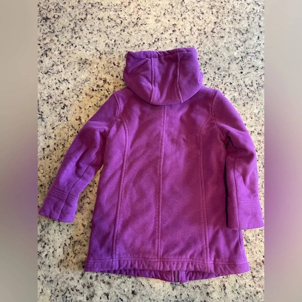 Old Navy Kids Purple Hooded Toggle coat size 5